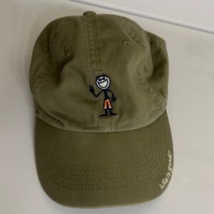 Life Is Good Cap with Embroidered Figure